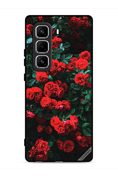 Covernex غطاء حماية لجهاز Infinix Hot 50 Pro 4G بطبعة حديقة الورود