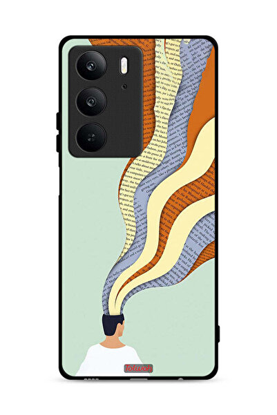 Tolwak غطاء حماية Realme C75 4G مع رسمة Data In Mind Art