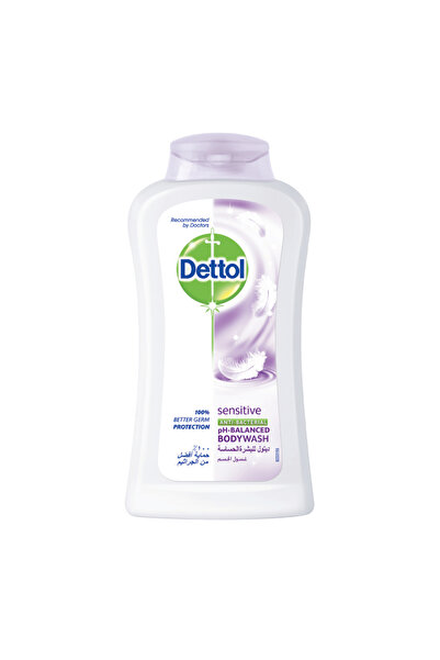 Dettol غسول الجسم المضاد للبكتيريا للبشرة الحساسة، 250 مل