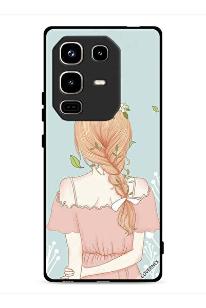 Covernex غطاء حماية لهاتف Infinix Note 50 Pro 4G برسم فتاة واقفة لطيفة