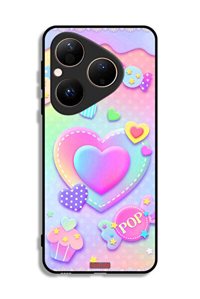 Tolwak غطاء حماية هواوي بيورا 80 برسومات قلوب البوب