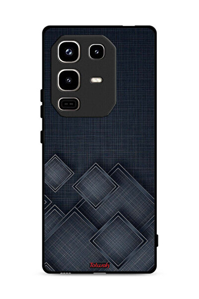 Tolwak غطاء حماية لهاتف Infinix Note 50 Pro 4G بنقشة مربعات على القماش