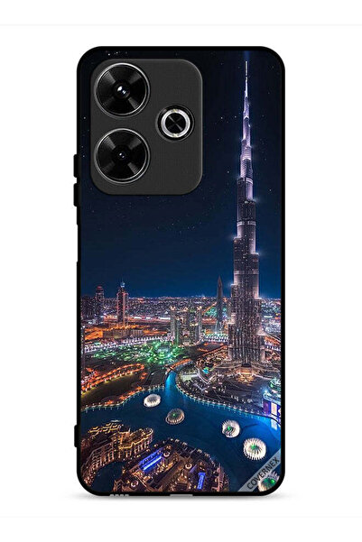 Covernex غطاء حماية لهاتف شاومي ريدمي 13 4G بمنظر ليلي لوسط المدينة