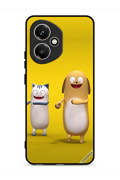Covernex غطاء حماية لهاتف Honor 400 بتصميم قصة قطة وكلب