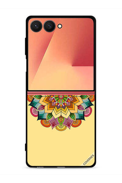 Covernex غطاء حماية لهاتف Samsung Galaxy Z Flip7 بنمط ماندالا دائري