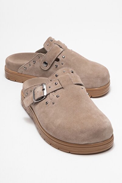 Zeynep Sıradağlı Papuci de damă Elvarin din piele naturală piele întoarsă de ...