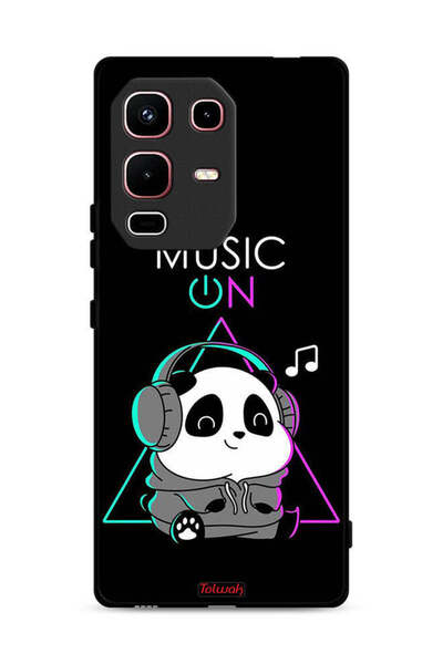 Tolwak غطاء حماية لهاتف Infinix Note 50s بطبعة موسيقى الباندا