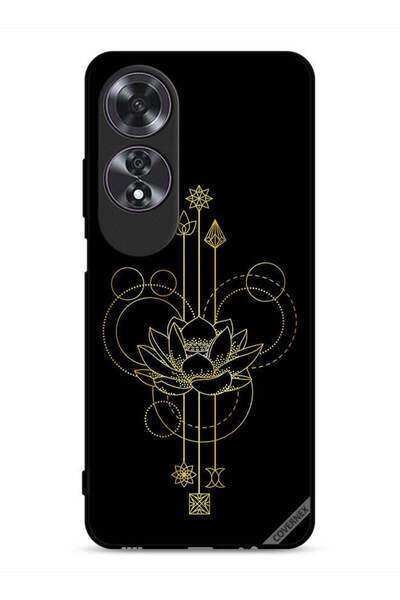 Covernex غطاء حماية لهاتف Oppo A60 بفن الزهور الحديث