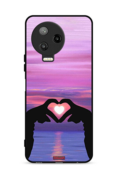 Tolwak Infinix Note 12 Pro 4G Protective Case Cover Heart Moon