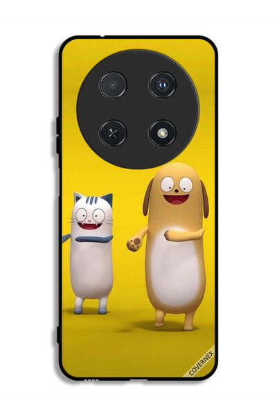 Covernex غطاء حماية لهاتف هواوي نوفا 13i بطبعة قصة قطة وكلب