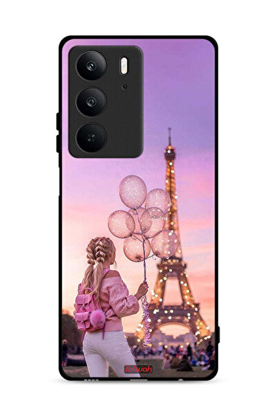 Tolwak غطاء حماية لهاتف Realme C75 4G بطبعة فتاة تحمل بالونات