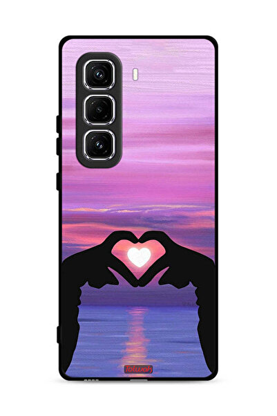 Tolwak Infinix Hot 50 Pro 4G Protective Case Cover Heart Moon