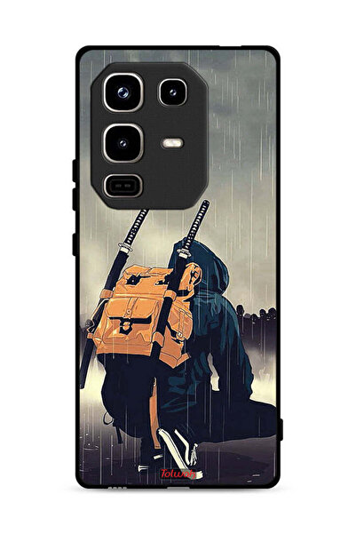 Tolwak غطاء حماية لهاتف Infinix Note 50 Pro 4G، رسمة سيف ساموراي رقمية