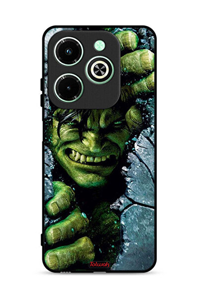 Tolwak غطاء حماية لهاتف Infinix Hot 40i 4G بطبعة هالك الخارق
