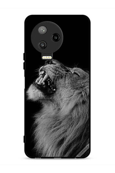 Covernex غطاء حماية لهاتف Infinix Note 12 Pro 4G بطبعة الأسد المبهج