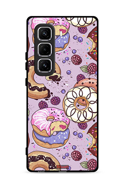 Tolwak غطاء حماية لهاتف Infinix Hot 50 Pro 4G برسومات دونات فنية