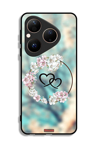 Tolwak غطاء حماية لهاتف هواوي بيورا 80 برسومات قلوب ورسومات خواتم