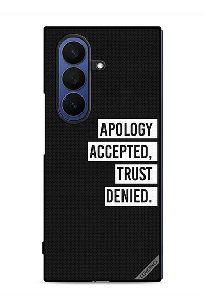 Covernex Samsung Galaxy Z Fold7 Protective Case Cover Apology Accepted Trust Denied