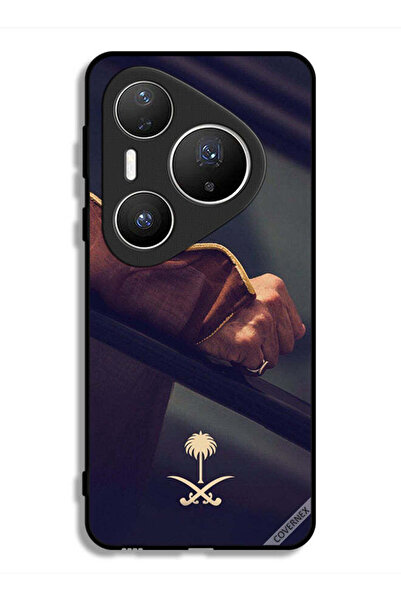 Covernex غطاء حماية لهاتف هواوي بيورا 80 برو بلس مع شعار المملكة العربية السع...