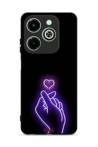 Tolwak غطاء حماية لهاتف Infinix Hot 40i 4G بتصميم قلب صغير