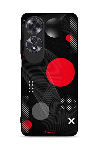 Tolwak غطاء حماية لهاتف Oppo A60 بنمط دائري ومتقاطع