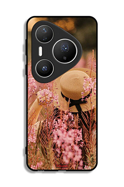 Tolwak غطاء حماية لهاتف هواوي بيورا 80 برو، قبعة فتاة مزينة بالزهور