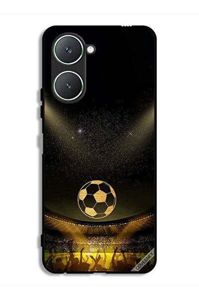 Covernex غطاء حماية لهاتف Vivo Y18i 4G، أسود، بخلفية فيلم كرة قدم كلاسيكية