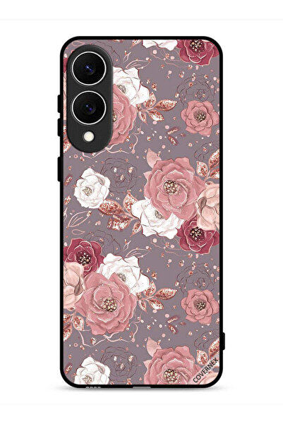 Covernex غطاء حماية لهاتف Samsung Galaxy S25 Edge بخلفية زهرية