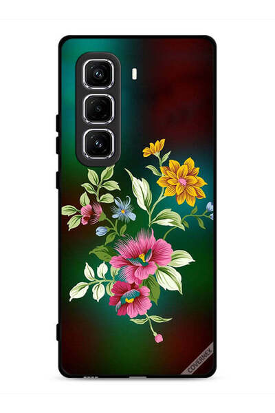 Covernex غطاء حماية لهاتف Infinix Hot 50 Pro 4G بنقشة زهور عالية الدقة