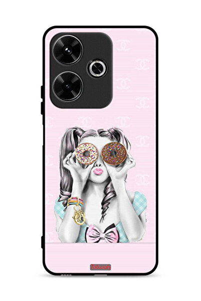 Tolwak غطاء حماية لهاتف شاومي ريدمي 13 4G يحمل قطعتين من الدونات