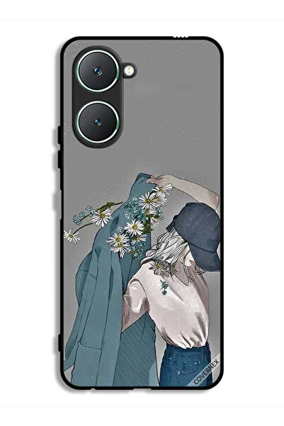 Covernex غطاء حماية لهاتف Vivo Y18i 4G برسم فتاة ترتدي معطفًا