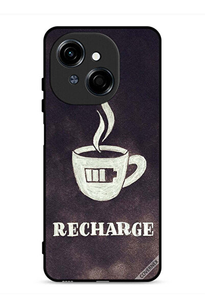 Covernex غطاء حماية لهاتف تكنو سبارك جو 1 4G، لون القهوة، قابل لإعادة الشحن