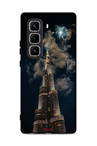 Tolwak Infinix Hot 50 Pro 4G Protective Case Cover Burj Khalifa In Night