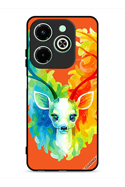 Covernex غطاء حماية لهاتف Infinix Hot 40i 4G بتصميم غزال ملون