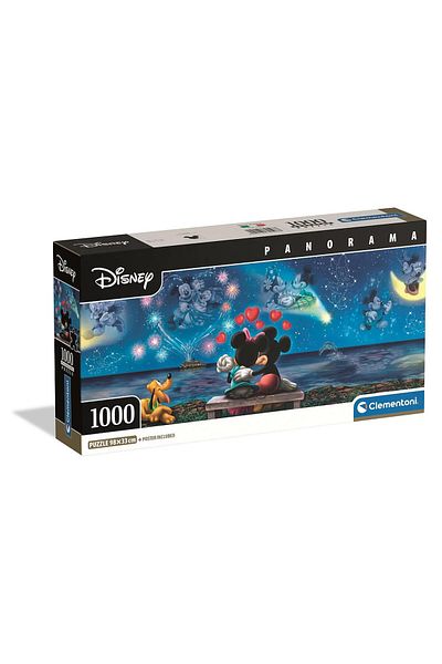 Mickey Mouse Disney Mickey Minnie compact panoramic puzzle 1000 pieces Clementoni