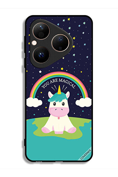 Covernex غطاء حماية لهاتف هواوي بيورا 80 بتصميم وحيد القرن السحري