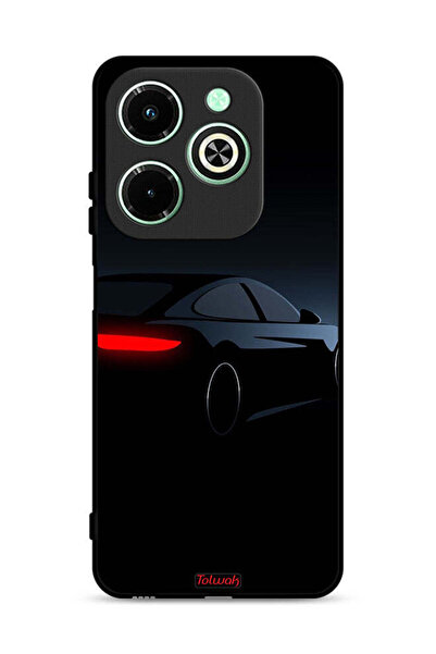 Tolwak غطاء حماية لهاتف Infinix Hot 40i 4G بلون السيارة الداكنة
