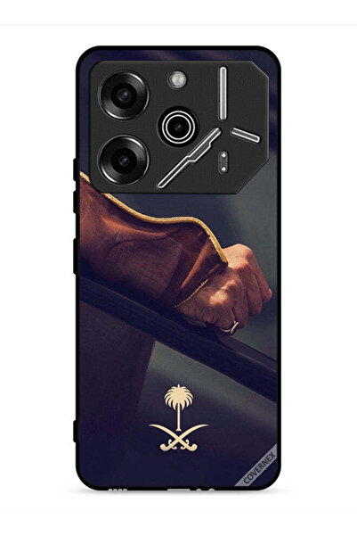 Covernex غطاء حماية لهاتف تكنو بوفا 6 برو 5G مع شعار المملكة العربية السعودية