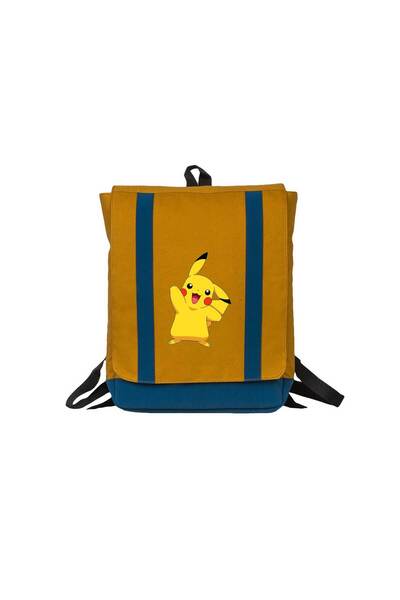 Z zepplin Pokemon Pikachu Yellow Backpack
