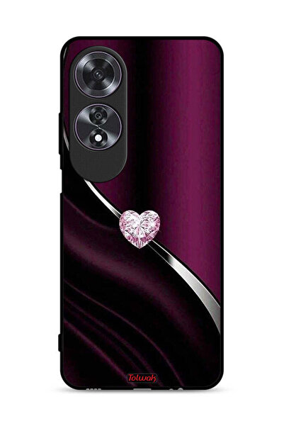 Tolwak غطاء حماية Oppo A60 على شكل قلب ماسي
