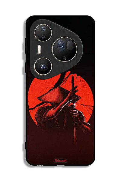 Tolwak غطاء حماية فائق لهاتف هواوي بيورا 80 بتصميم محارب السيف