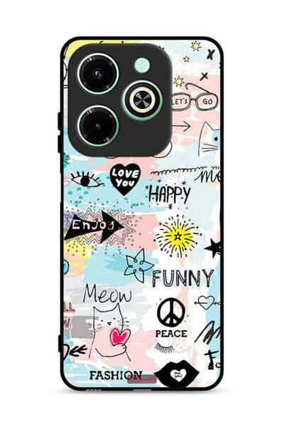 Tolwak غطاء حماية لهاتف Infinix Hot 40i 4G Love You Tags