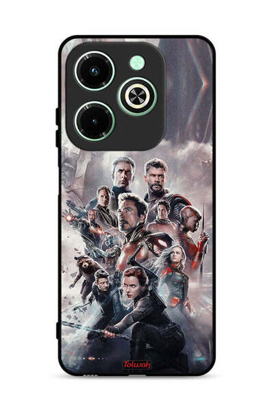 Tolwak غطاء حماية لجهاز Infinix Hot 40i 4G بتصميم Avengers