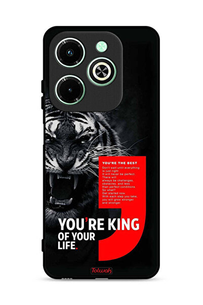 Tolwak غطاء حماية لهاتف Infinix Hot 40i 4G أنت ملك حياتك