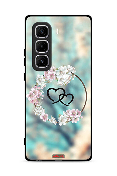 Tolwak غطاء حماية لهاتف Infinix Hot 50 Pro 4G برسومات قلوب ورسومات دائرية