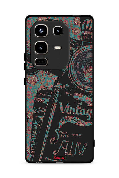 Tolwak غطاء حماية لهاتف Infinix Note 50 Pro 4G بتصميم دراجة نارية كلاسيكية