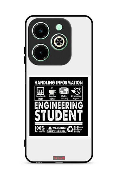 Tolwak غطاء حماية لهاتف Infinix Hot 40i 4G، ملصق طالب هندسة