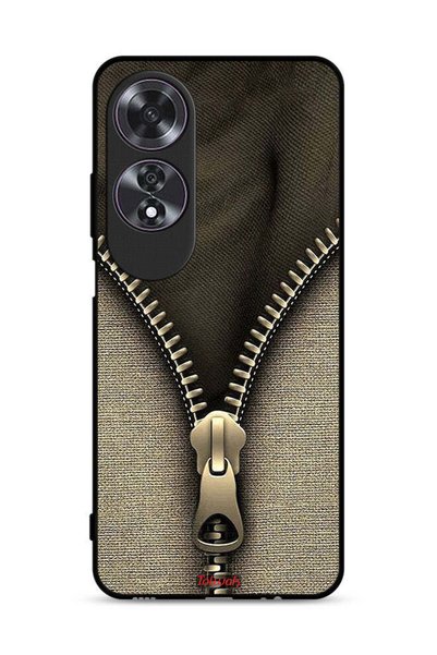 Tolwak غطاء حماية بنمط سحاب لهاتف Oppo A60