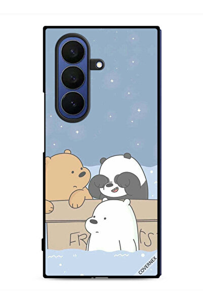 Covernex غطاء حماية لهاتف Samsung Galaxy Z Fold7 بتصميم Bear Friends