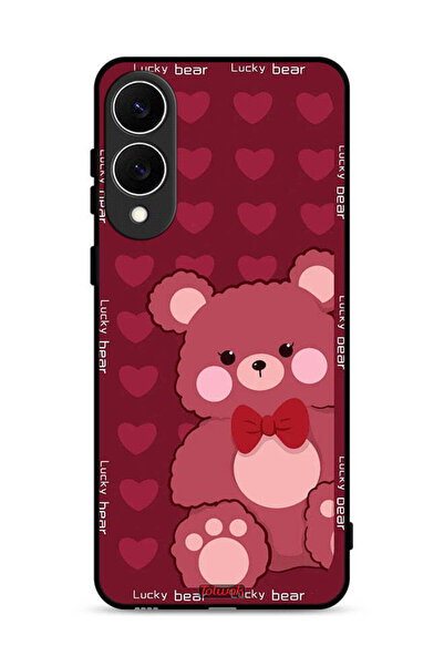 Tolwak غطاء حماية لهاتف Samsung Galaxy S25 Edge بتصميم الدب المحظوظ